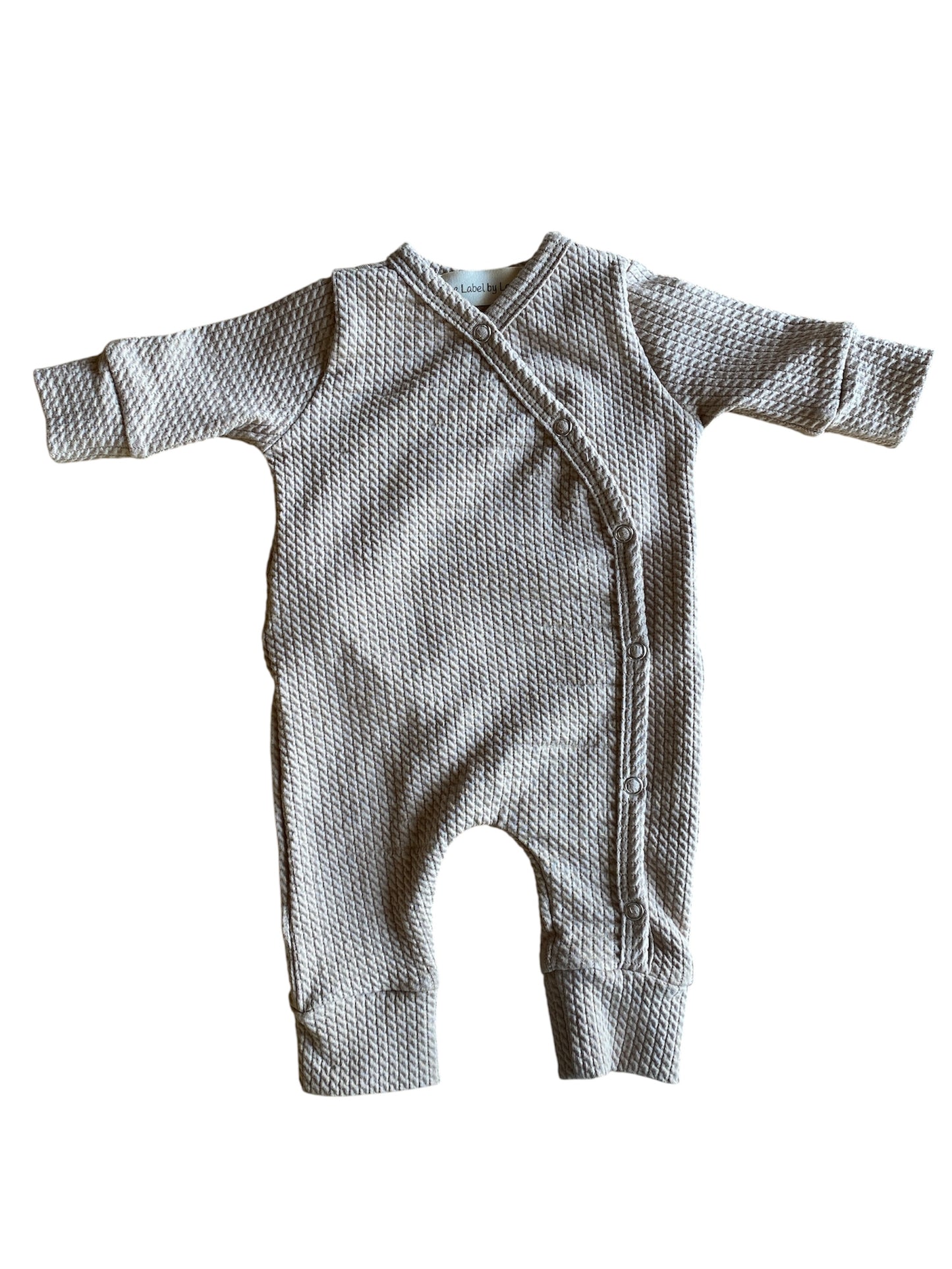 Jongens boxpakje kabel donker beige