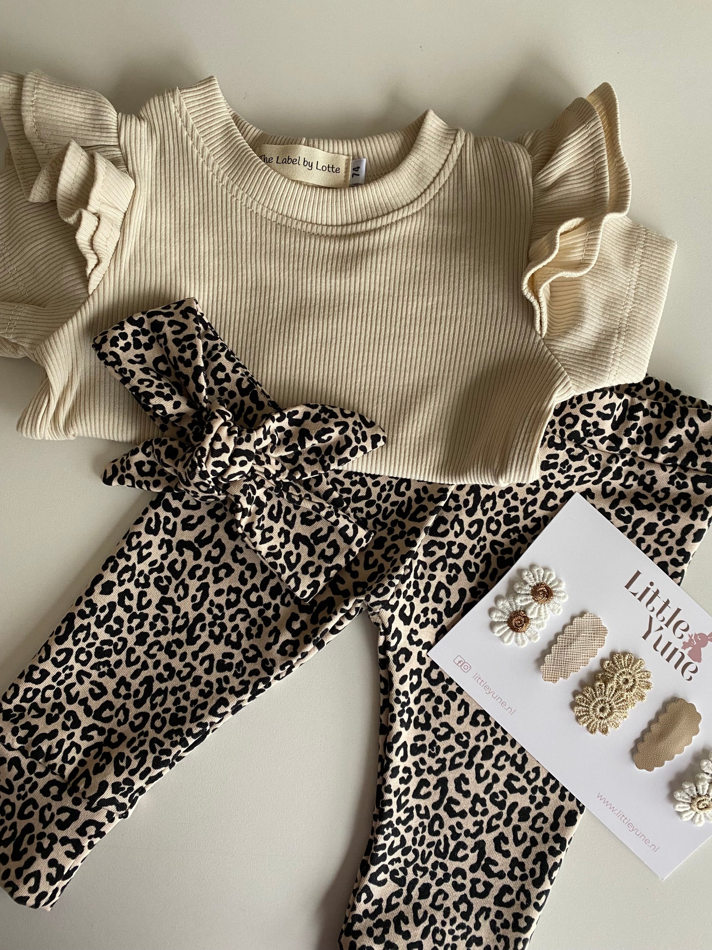 Meisjes babybroekje panterprint Nellie
