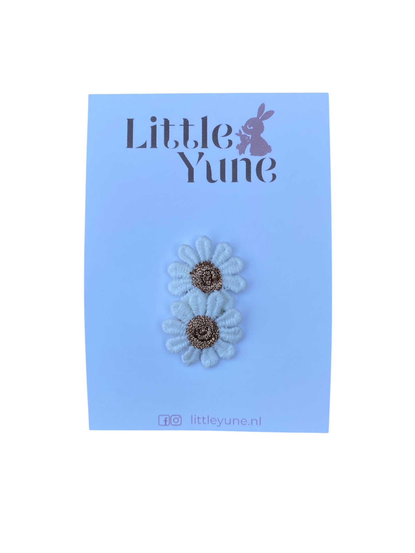 Haarspeldje Antislip - Madelief brons