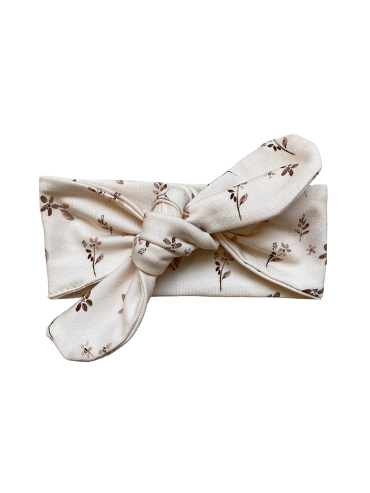 Haarbandje Mae bloemenprint zachtroze
