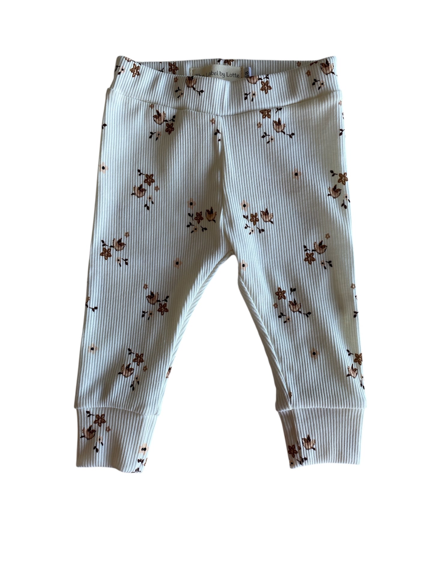 Meisjes babybroekje vogeltjesprint – The Label by Lotte