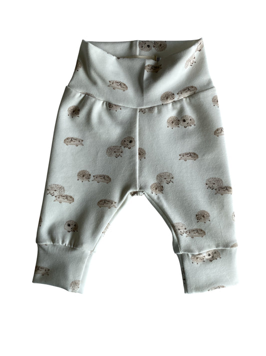 Uniseks newborn broekje egeltjesprint offwhite beige