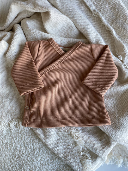 Overslagshirtje | peach oranje