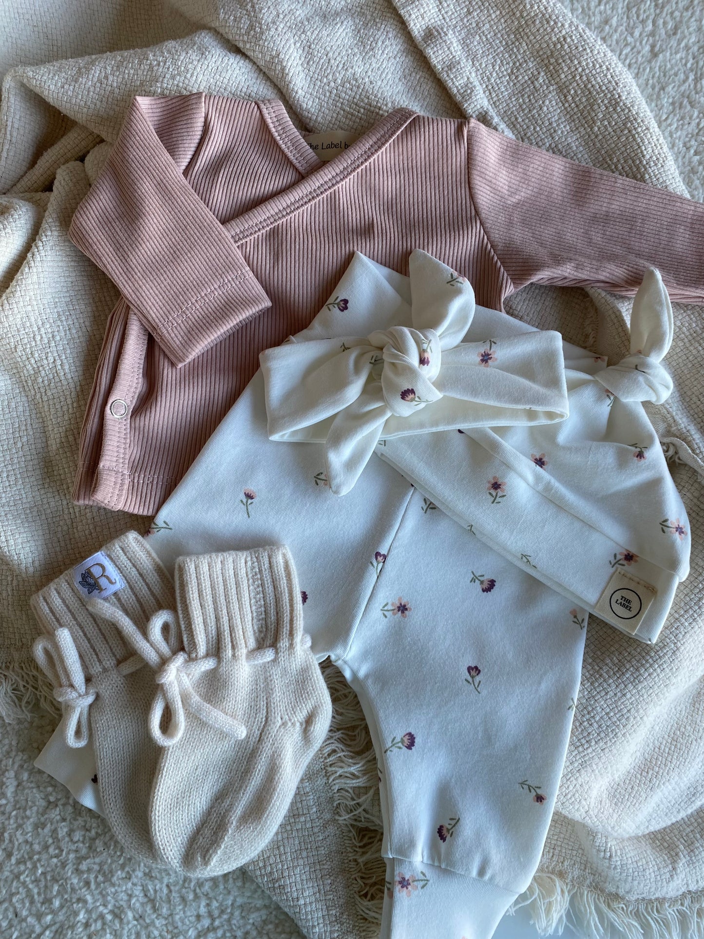 Meisjes overslagshirtje ribstof blush roze