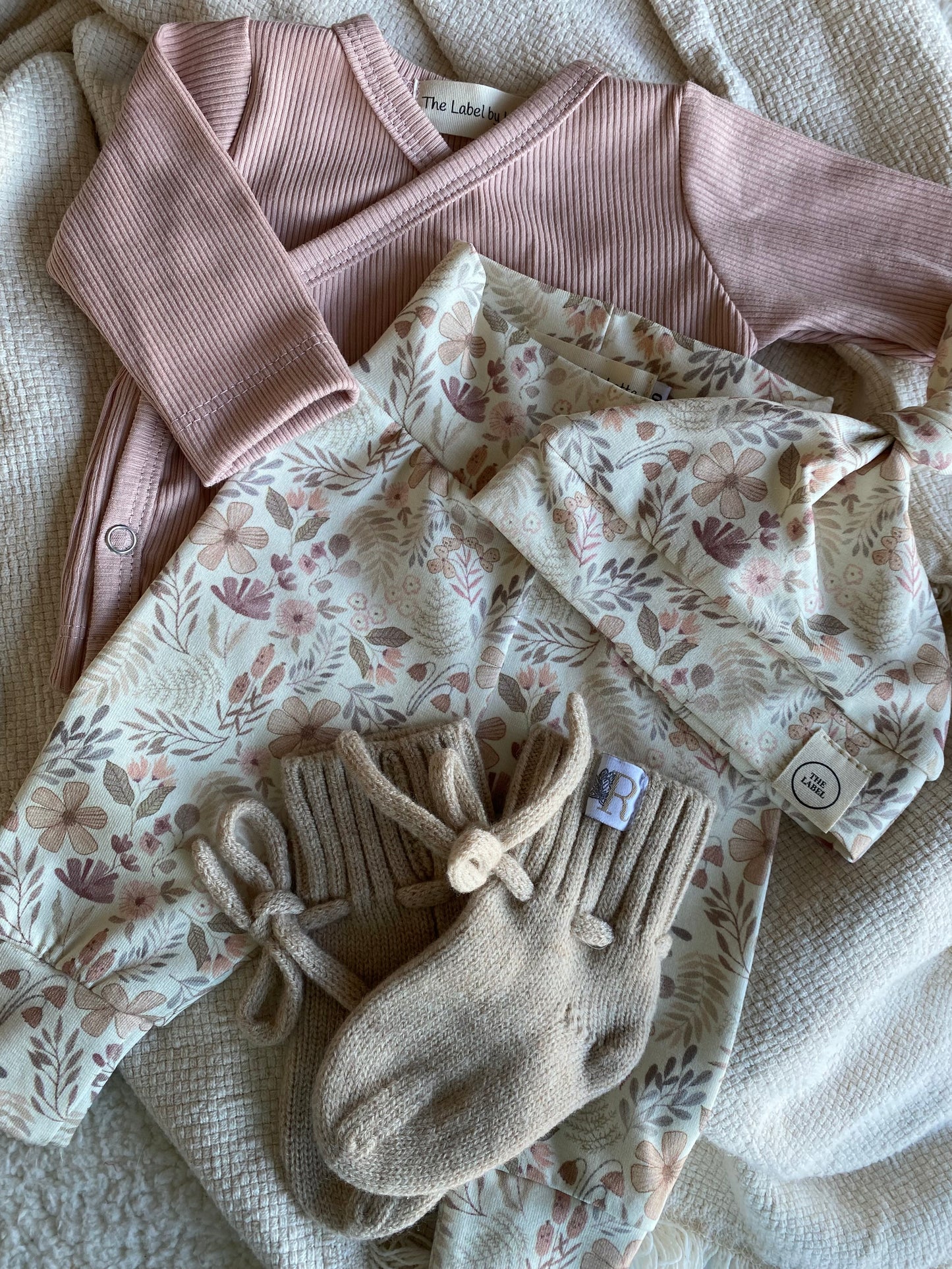 Meisjes overslagshirtje ribstof blush roze