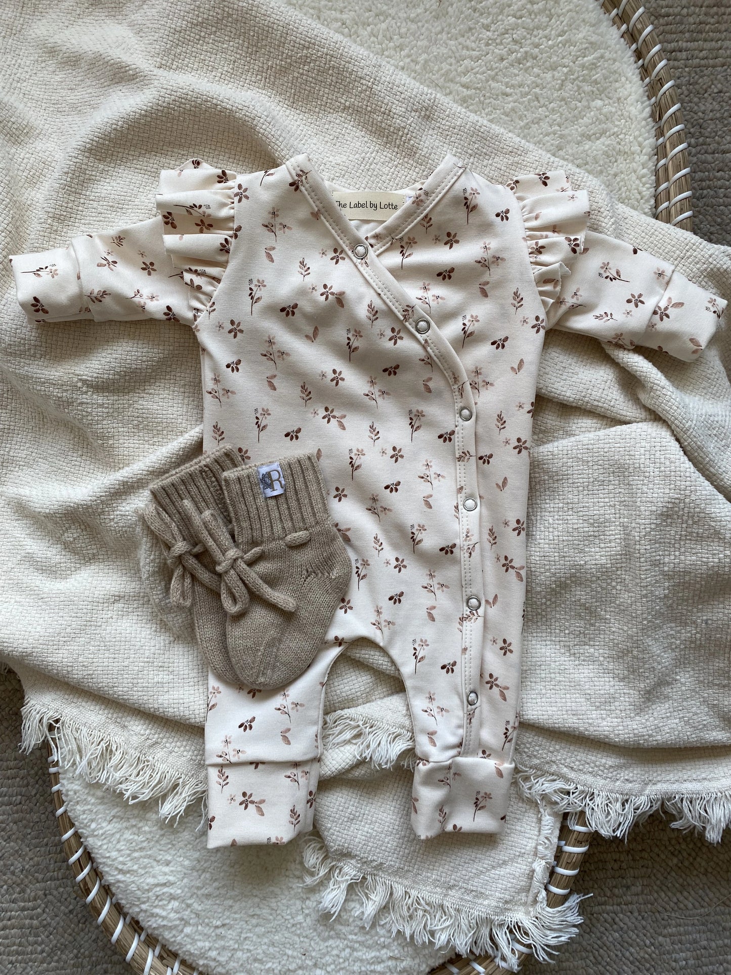 Boxpakje Mae bloemenprint zachtroze