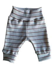 Jongens newborn broekje streepjes bruin/beige