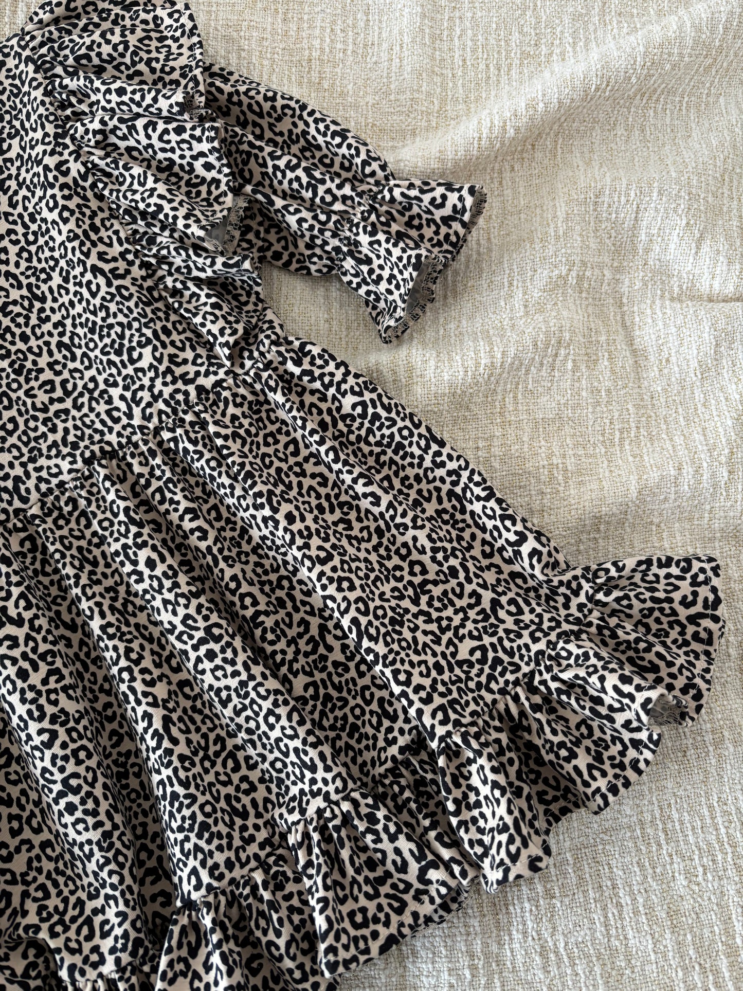 Meisjes jurk panterprint Nellie