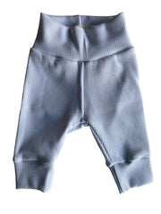 Uniseks newborn broekje ribstof wit