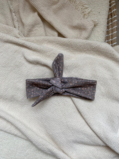 Haarbandje | Ava bloemen grijs