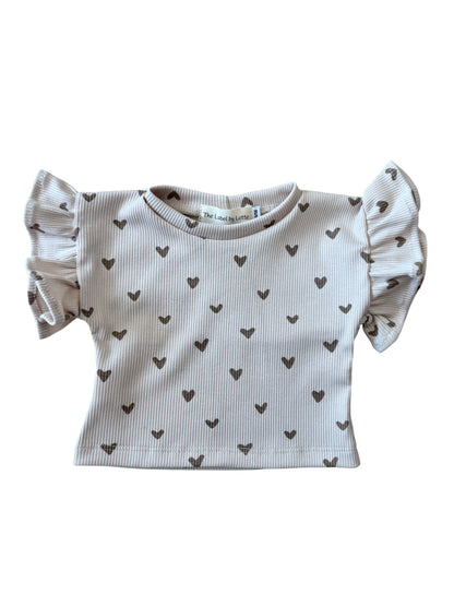 Shirtje met ruffles Zoe