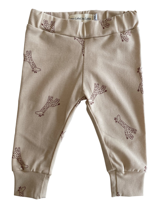 Jongens kinderlegging giraf beige