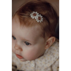 Haarspeldje Antislip - Madelief brons