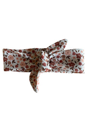 Meisjes haarbandje bloemenprint roest offwhite