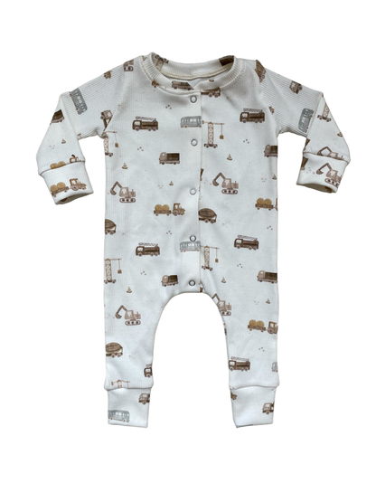 SALE Boxpakje Davi  vrachtwagens ribstof offwhite