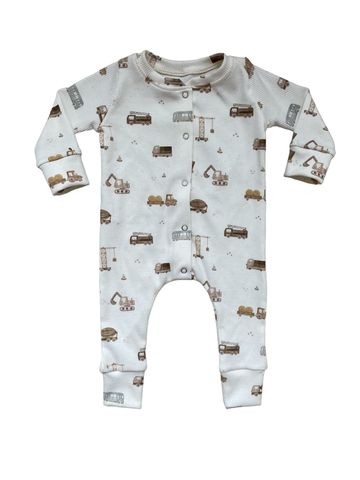 SALE Boxpakje Davi  vrachtwagens ribstof offwhite