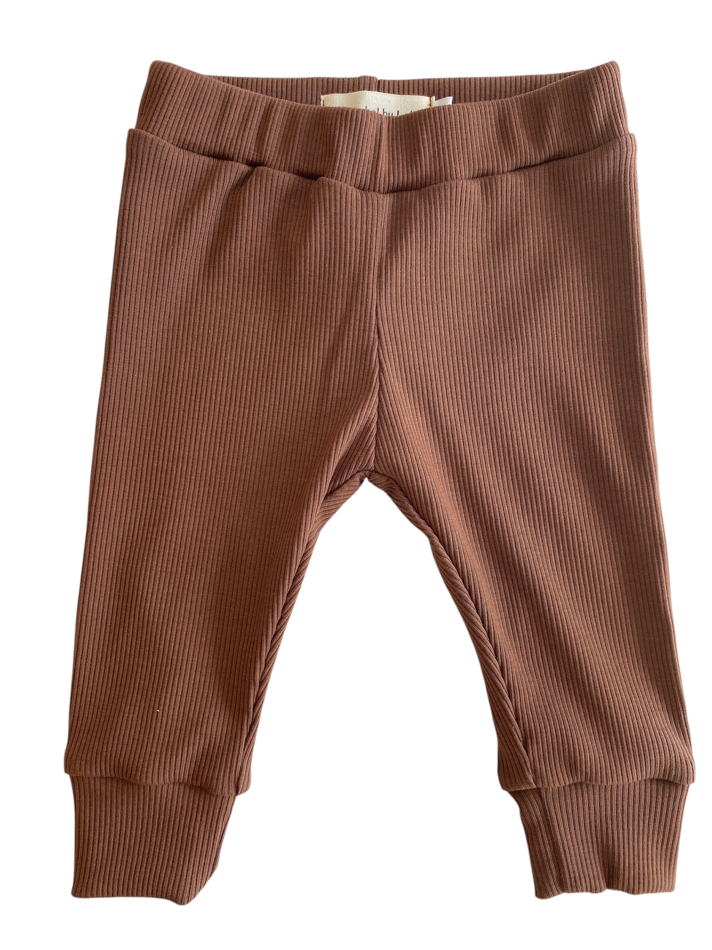 Jongens kinderlegging ribstof bruin