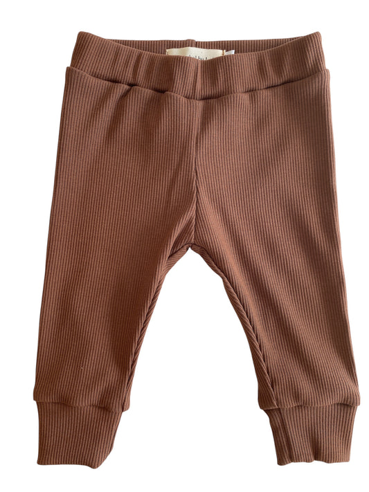 Jongens kinderlegging ribstof bruin