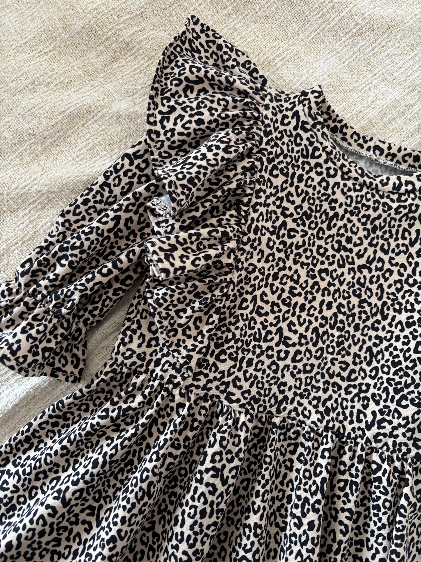 Meisjes jurk panterprint Nellie