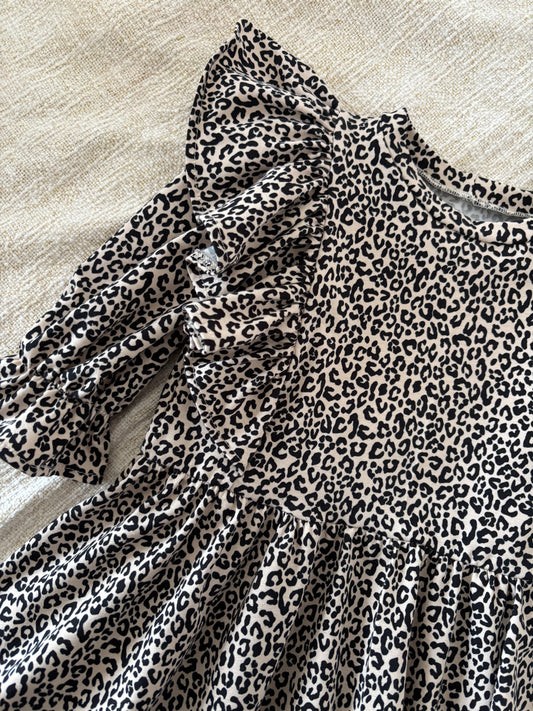 Meisjes jurk panterprint Nellie