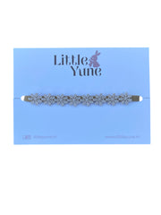 Baby haarbandje - Flower poeder roze