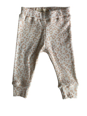 Meisjes kinderlegging Loué panterprint wit/beige