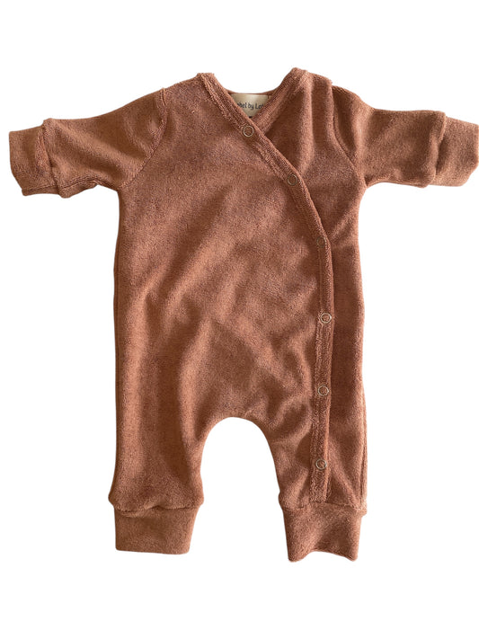 Uniseks boxpakje roest badstof