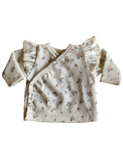 Meisjes overslagshirtje ruffle Lola bloementjesprint