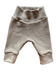 Jongens newborn broekje kabel donker beige