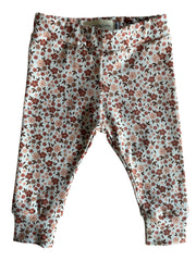 Meisjes kinderlegging bloemenprint roest offwhite