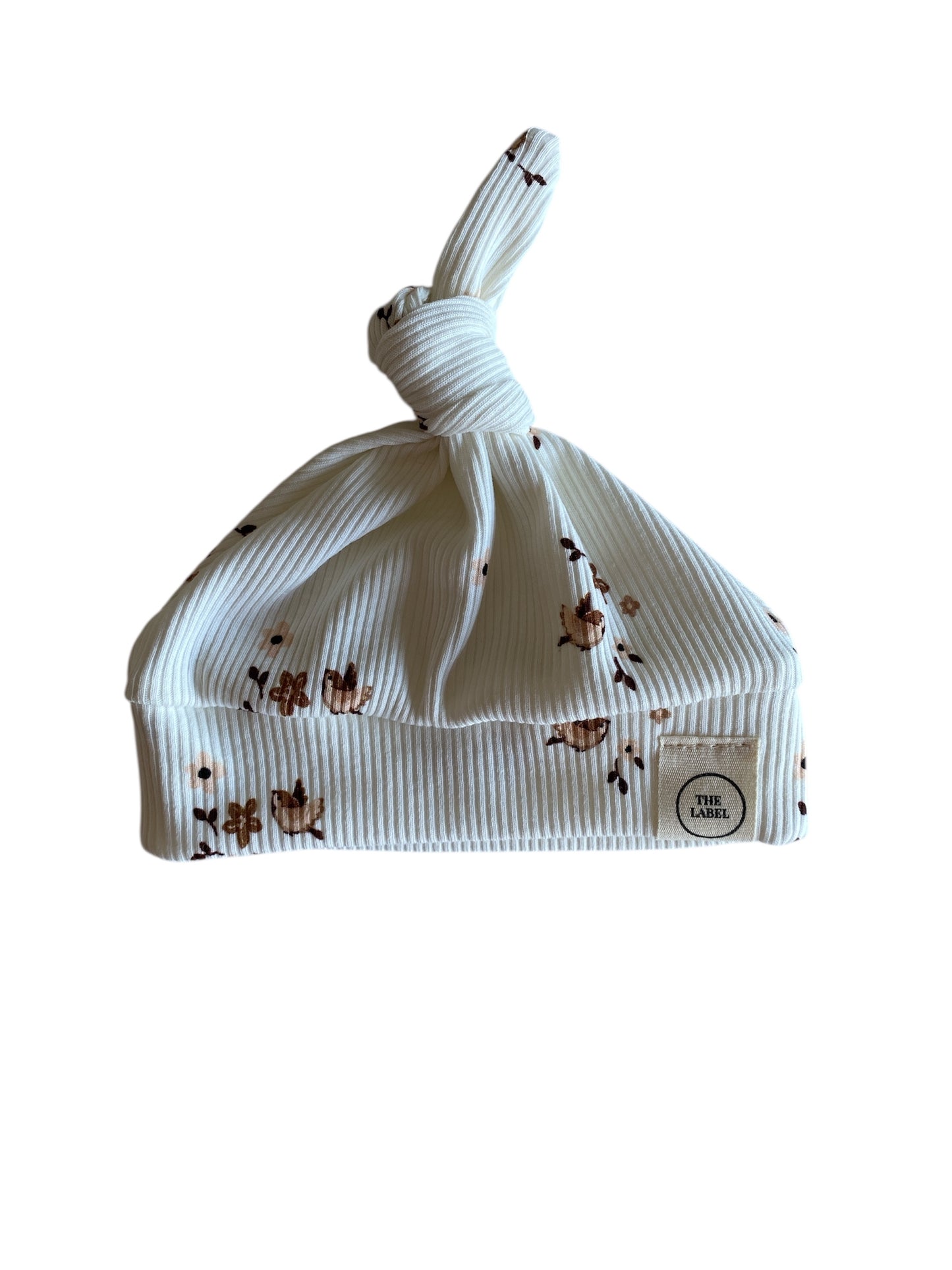 Meisjes knoopmutsje vogeltjesprint – The Label by Lotte