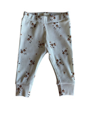 Meisjes kinderlegging vogeltjesprint ribstof