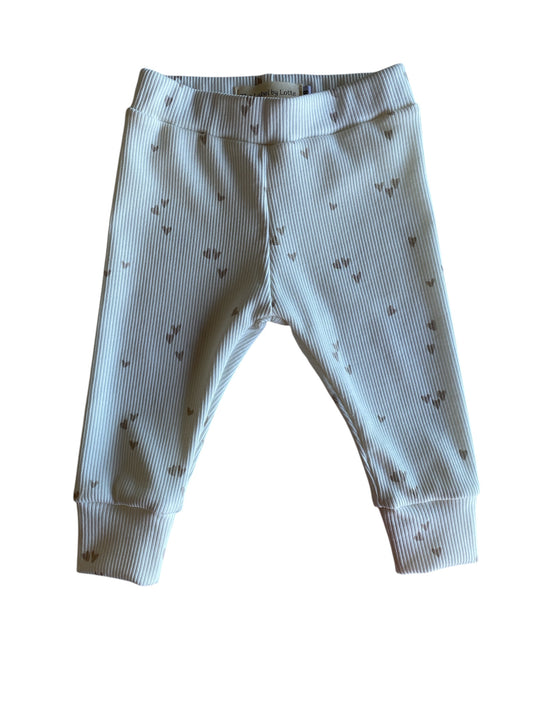 Babybroekje | Lia hartjes beige