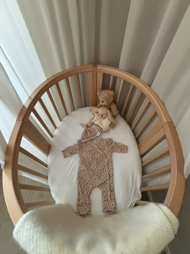 Meisjes boxpakje Lou bloemenprint zachtroze ribstof