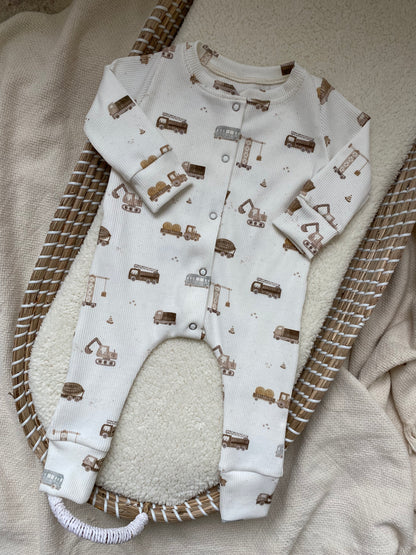 SALE Boxpakje Davi  vrachtwagens ribstof offwhite