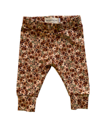 SALE Babybroekje/Legging | Roest bloemen