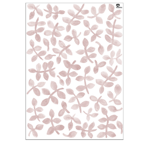 Muurstickers blaadjes roze SALE