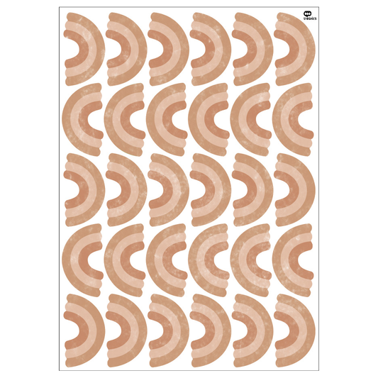 Muurstickers regenboog bruin SALE